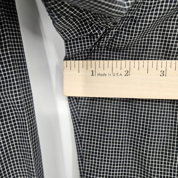 Ariat Pro Series Shirt Mens Large Black White Fitted Button Down Performance - Picture 8 of 11